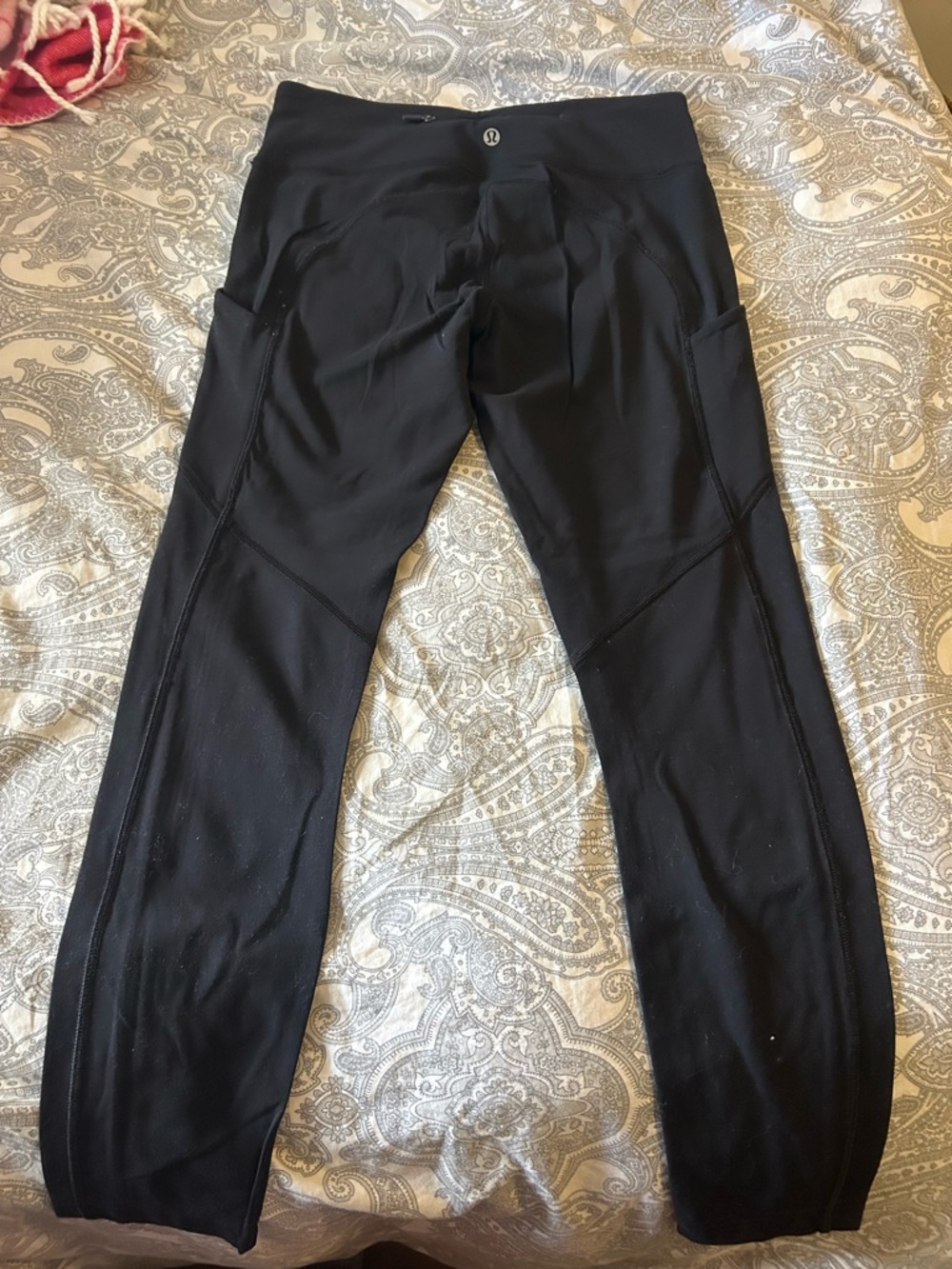 Lululemon Black Athletic Leggings with Side Pockets